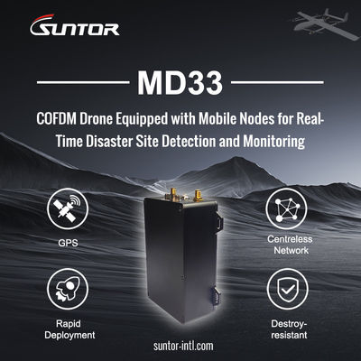 Nadajnik wideo dalekiego zasięgu 30 Mb / s 2.4G 30 km dla UAV